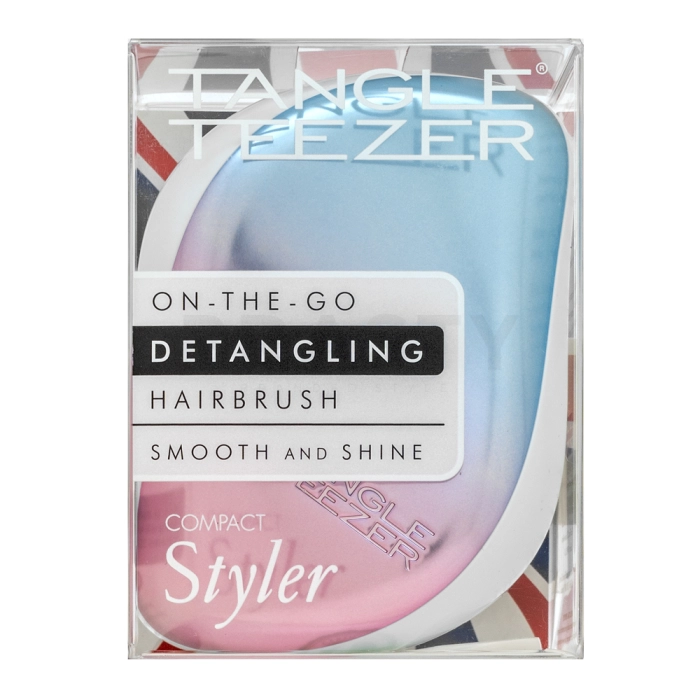 Tangle Teezer On-The-Go Detangling Hairbrush Pink & Blue Chrome kefa na vlasy pre ľahké rozčesávanie vlasov