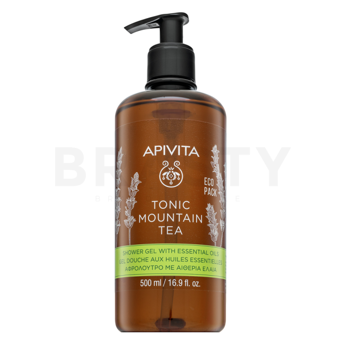 Apivita Tonic Mountain Tea gel za tuširanje Shower Gel with Essential Oils 500 ml