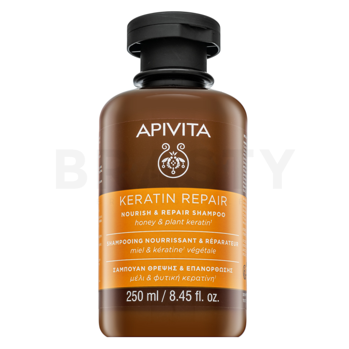 Apivita Keratin Repair Nourish & Repair Shampoo Voedende Shampoo voor zeer droog en beschadigd haar 250 ml