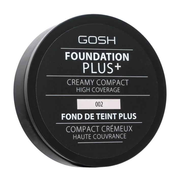 Gosh Foundation Plus + compact product om de huidskleur te egaliseren 002 Ivory 9 g