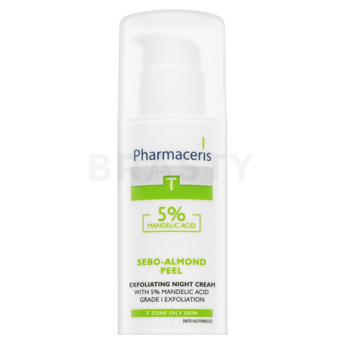 Pharmaceris T Sebo-Almond Peel Night Cream suero facial nocturno con efecto peeling 50 ml