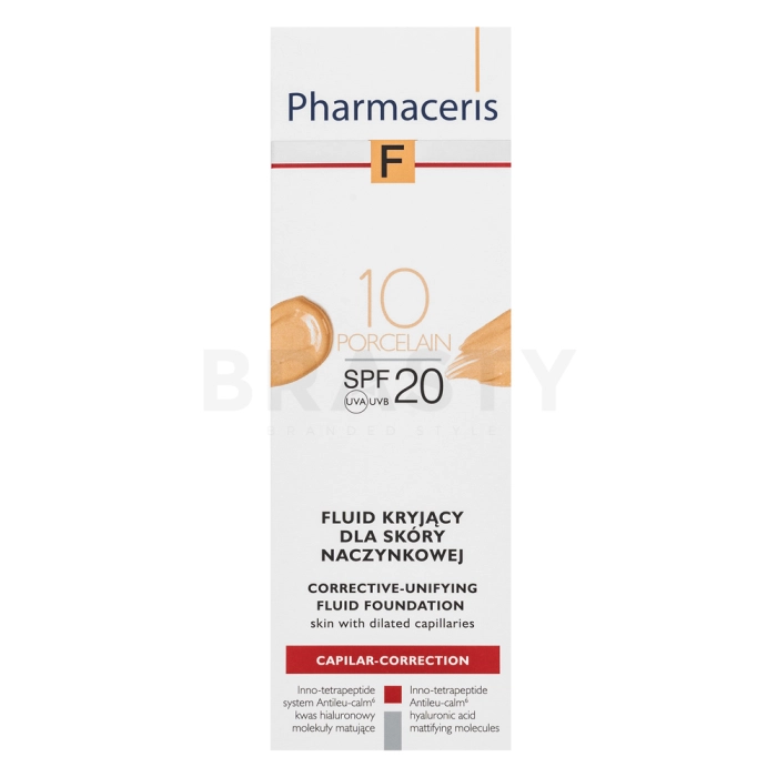 Pharmaceris F Capilar-Correction Fluid SPF20 Porcelain loción embellecedora para piel unificada y sensible 30 ml