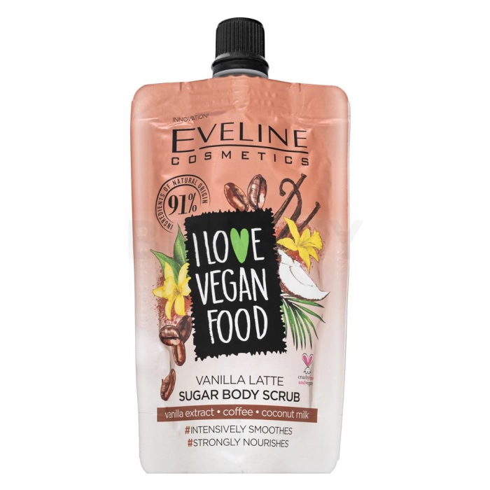 Eveline piling za tijelo I Love Vegan Food Sugar Body Scrub 75 ml