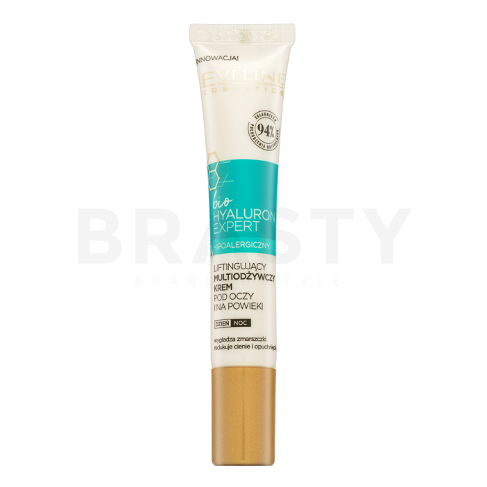 Eveline Bio Hyaluron Expert Lifting Multi-Nourishing Eye and Eyelid voedende crème voor alle huidtypen 20 ml