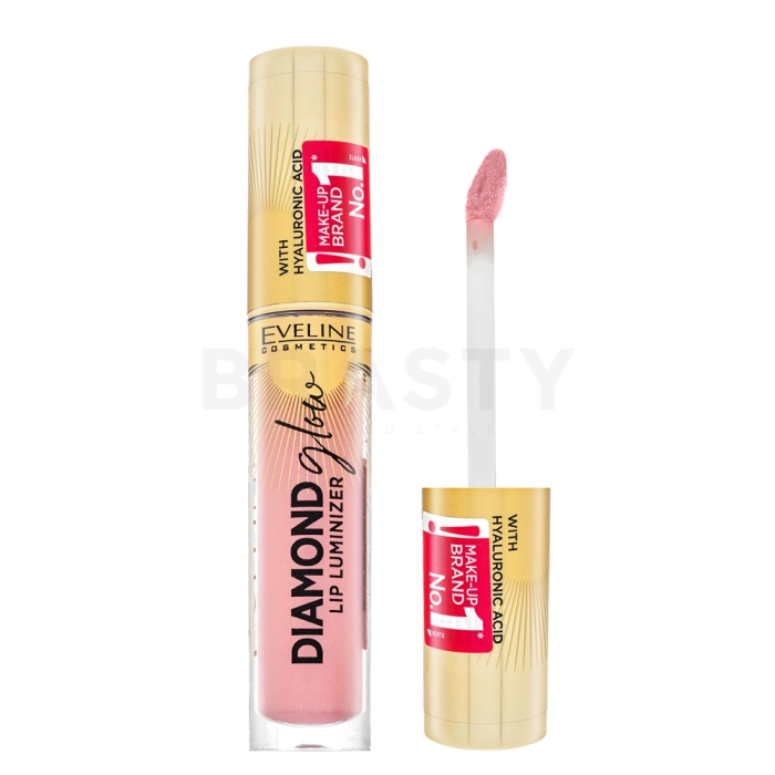 Eveline Diamond Glow Lip Luminizer lesk na rty 03 Caramel Ice Cream 4,5 ml