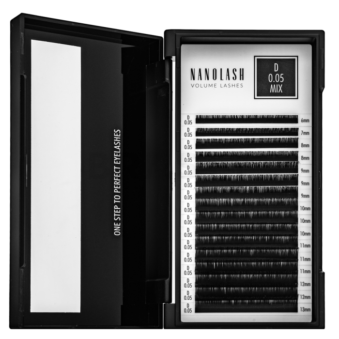Nanolash Volume Lashes 0.05 D umělé řasy 6-13 mm