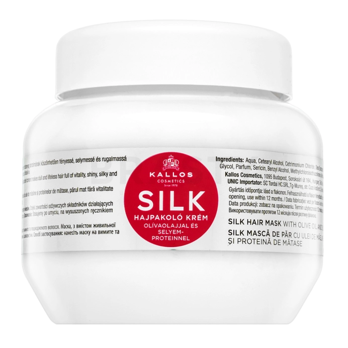 Kallos Silk Hair Mask maska wygładzająca do włosów grubych i trudnych do ułożenia 275 ml