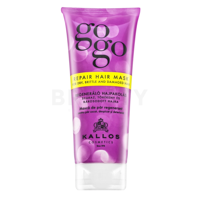 Kallos GoGo Repair Hair Mask hranjiva maska za suhu, bez sjaja kosu 200 ml