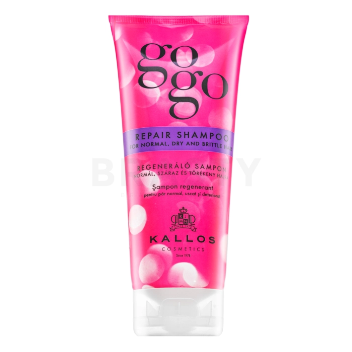 Kallos GoGo Repair Shampoo Champú nutritivo Para cabellos secos y lánguidos 200 ml