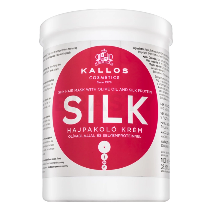 Kallos Silk Hair Mask gladmakend masker voor stug en weerbarstig haar 1000 ml