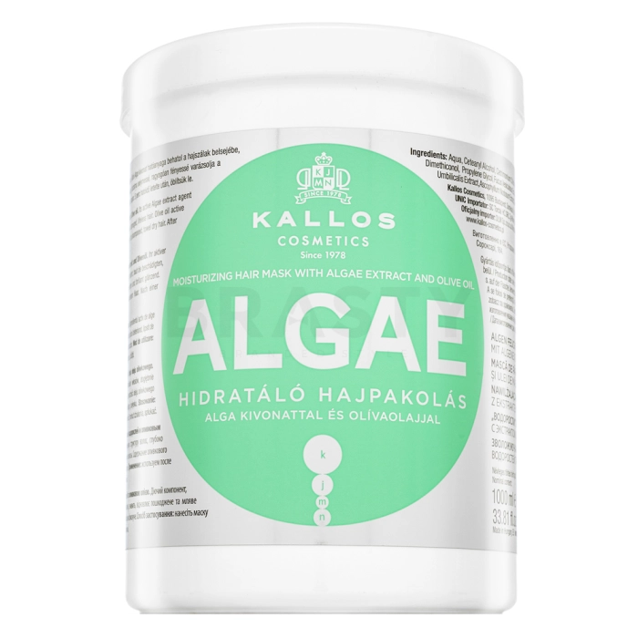 Kallos Algae Moisturizing Hair Mask hranjiva maska s hidratantnim učinkom 1000 ml
