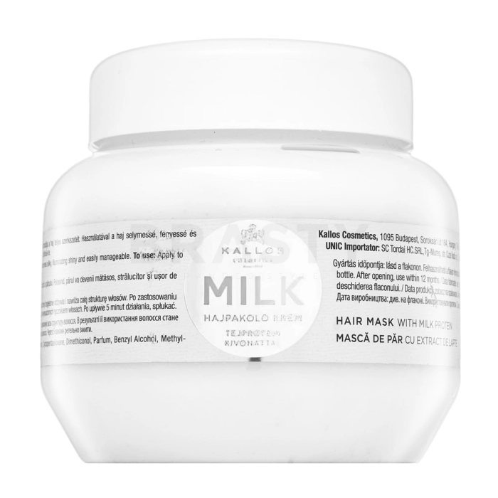 Kallos Milk Hair Mask učvršćujuća maska s hidratantnim učinkom 275 ml