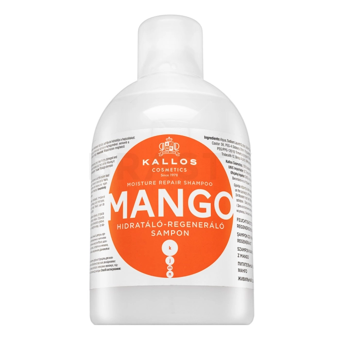Kallos Mango Moisture Repair Shampoo Pflegeshampoo für trockenes und geschädigtes Haar 1000 ml