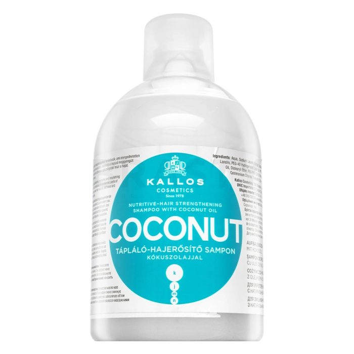 Kallos Coconut Nutritive-Hair Strengthening Shampoo versterkende shampoo voor verzwakt haar 1000 ml