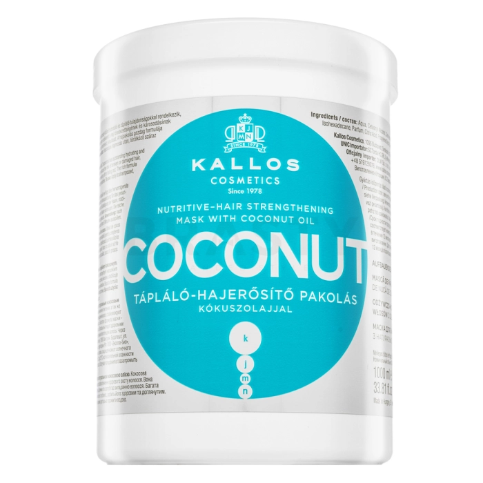 Kallos Coconut Nutritive-Hair Strengthening Mask učvršćujuća maska za sve tipove kose 1000 ml