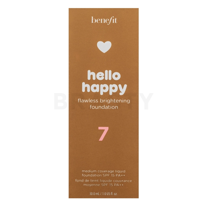 Benefit Hello Happy Flawless Brightening Foundation fluidní make-up SPF 15 07 30 ml