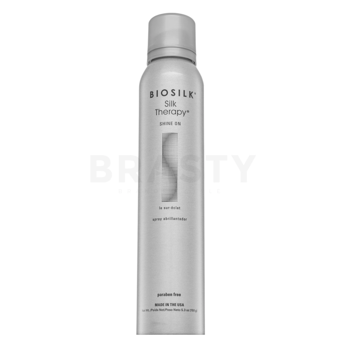 BioSilk Silk Therapy Shine On Spray de peinado Para un cabello radiante