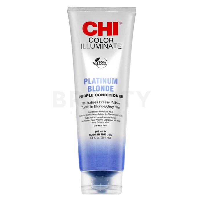 CHI Ionic Color Illuminate Conditioner tónovací kondicionér pro oživení barvy Platinum Blonde 251 ml