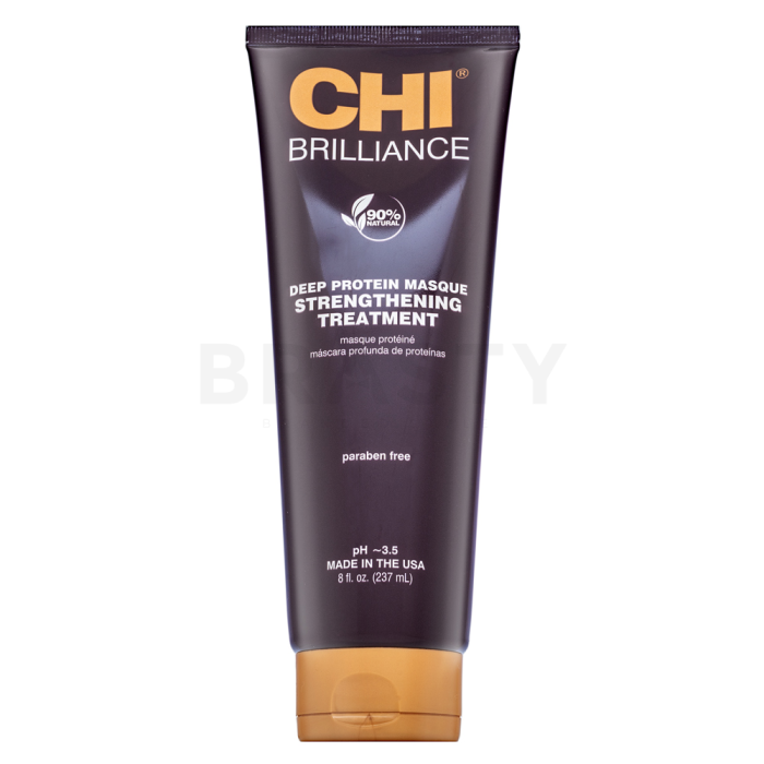 CHI Deep Brilliance Olive & Monoi Strengthening Treatment posilující maska pro oslabené vlasy 237 ml