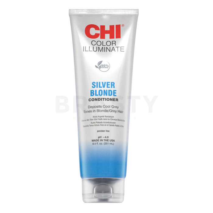 CHI Ionic Color Illuminate Conditioner tónovací kondicionér pro oživení barvy Silver Blonde 251 ml