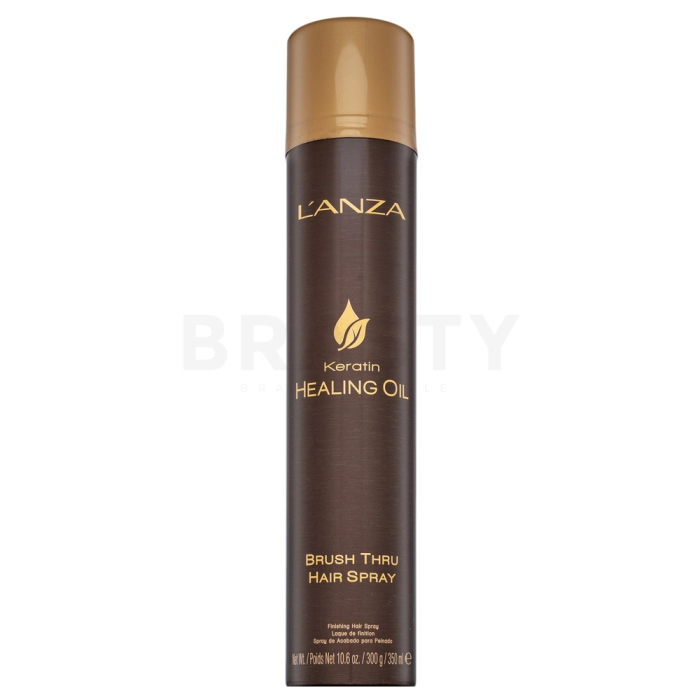 L’ANZA Keratin Healing Oil Brush Thru Hair Spray styling sprej za lako raščešljavanje kose 350 ml