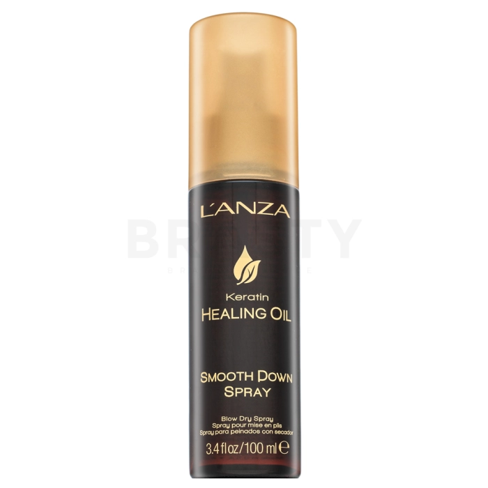 L’ANZA Keratin Healing Oil Smooth Down Spray stylingový sprej pro uhlazení a lesk vlasů 100 ml