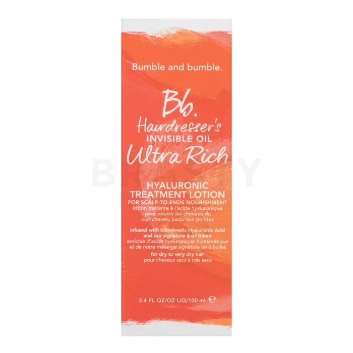 Bumble And Bumble BB Hairdresser's Invisible Oil Ultra Rich Hyaluronic Treatment Lotion pielęgnacja bez spłukiwania do włosów bardzo suchych i zniszczonych 100 ml