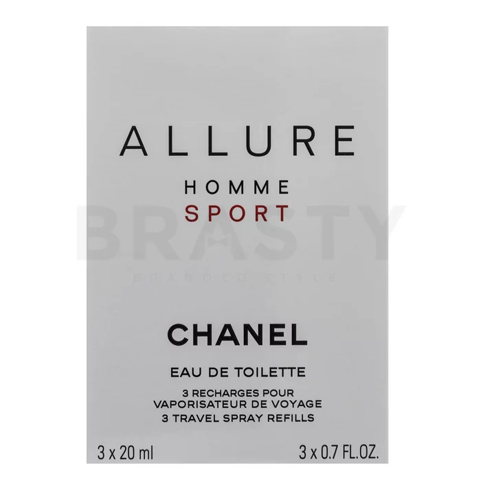 Chanel Allure Homme Sport - Refill toaletná voda pre mužov 3 x 20 ml