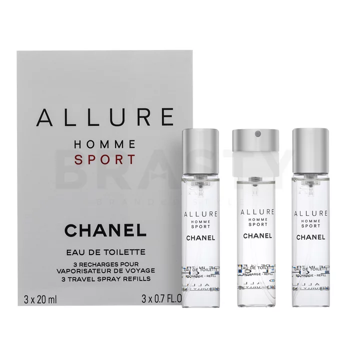 Chanel Allure Homme Sport - Refill toaletná voda pre mužov 3 x 20 ml