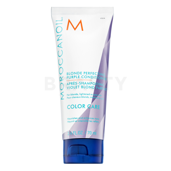 Moroccanoil Color Care Blonde Perfecting Purple Conditioner kondicionér pro platinově blond a šedivé vlasy 70 ml