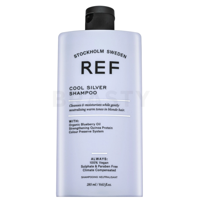 REF Cool Silver Shampoo neutraliserende shampoo voor platinablond en grijs haar 285 ml