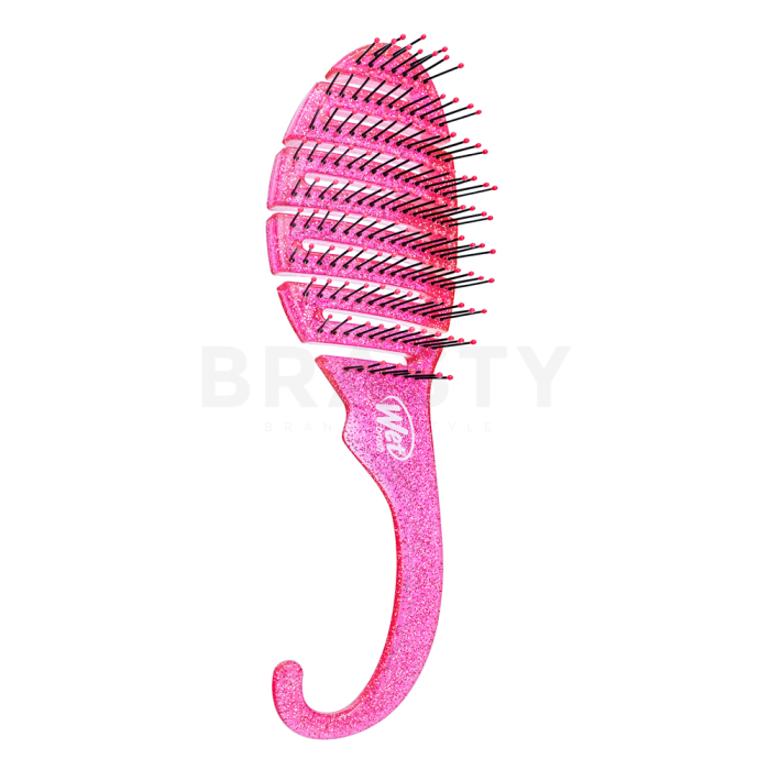 Wet Brush Shower Detangler Glitter Pink kefa na vlasy