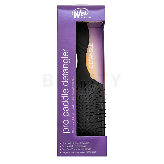Wet Brush Pro Paddle Detangler Black kefa na vlasy