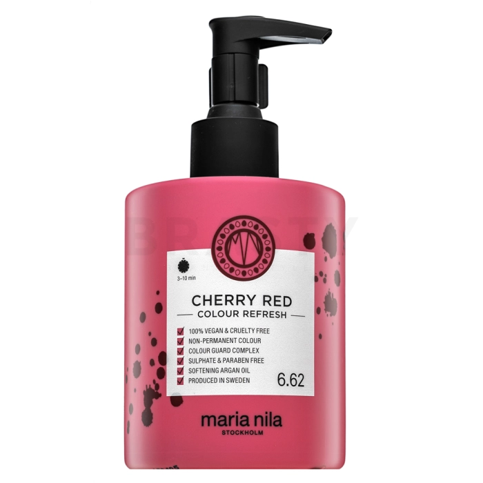Maria Nila Colour Refresh mască hrănitoare cu pigmenți colorați Cherry Red 300 ml