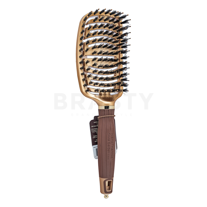 Olivia Garden NanoThermic Flex Combo četka za kosu s najlonskim i svinjskim čekinjama