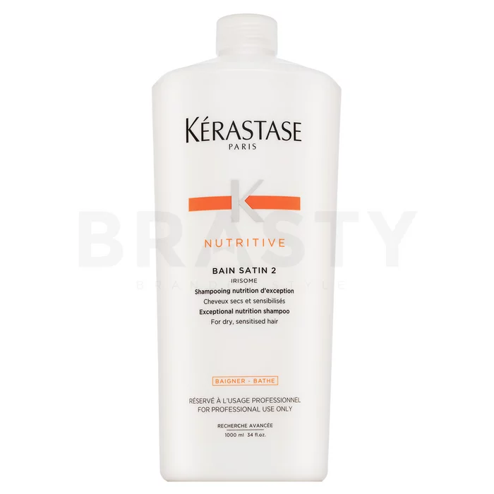 Kérastase Nutritive Bain Satin 2 Šampon za suhe in občutljive lase 1000 ml