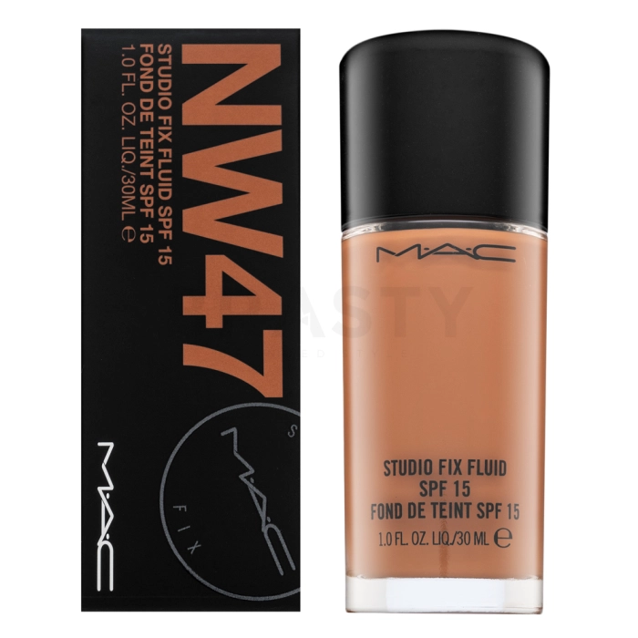 MAC Studio Fix Fluid Foundation SPF15 dlouhotrvající make-up pro sjednocenou a rozjasněnou pleť NW47 30 ml
