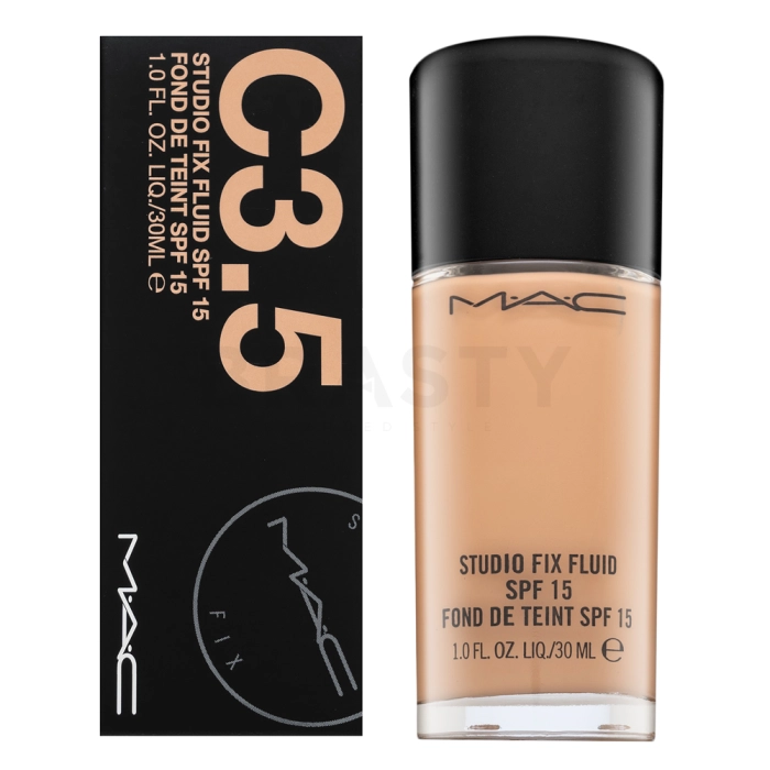 MAC Studio Fix Fluid Foundation SPF15 dlouhotrvající make-up pro sjednocenou a rozjasněnou pleť C3.5 30 ml