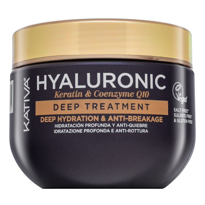 Kativa Hyaluronic Keratin - Coenzyme Q10 Deep Treatment posilující maska s kyselinou hyaluronovou 300 ml