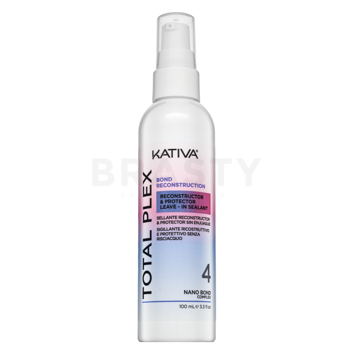 Kativa Total Plex Bond Reconstruction 4 Reconstructor & Protector Leave-In Sealant bezoplachová péče pro posílení vlasového vlákna 100 ml