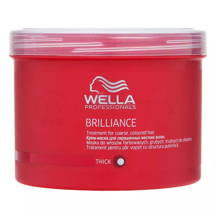 Wella Professionals Brilliance Treatment maska pre hrubé a farbené vlasy 500 ml