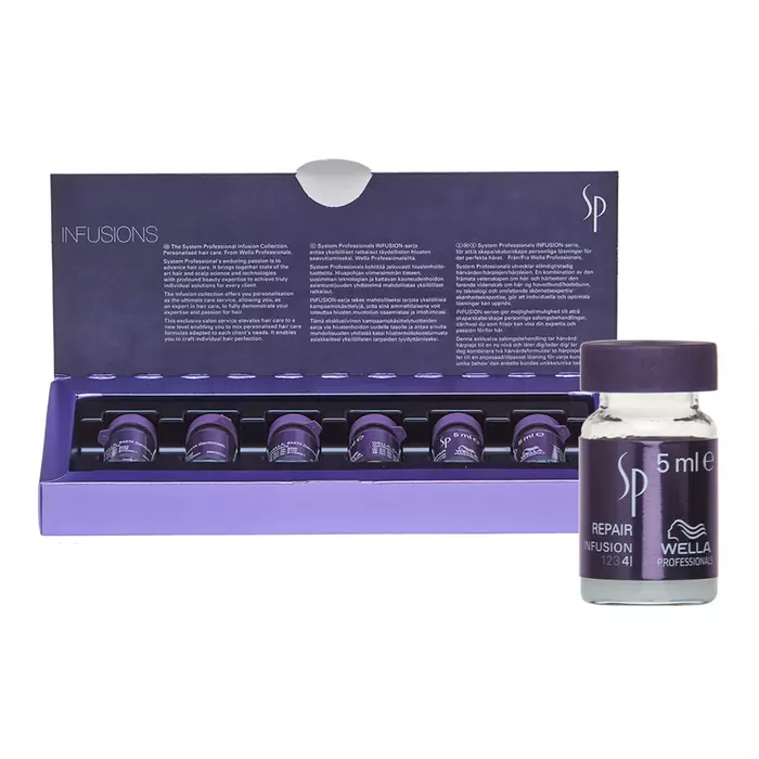Wella Professionals SP Repair Infusion vlasová kúra pro poškozené vlasy 6 x 5 ml
