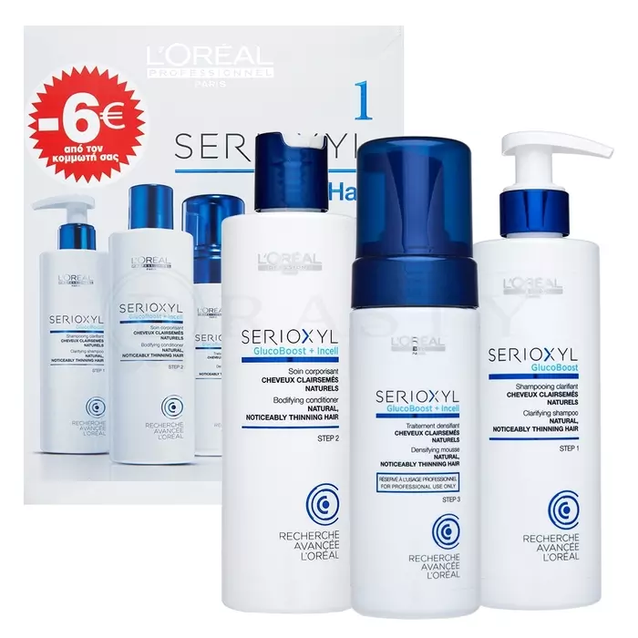L´Oréal Professionnel Serioxyl Kit For Natural Hair dárková sada 125 x 250 x 250 ml