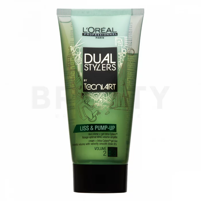 L´Oréal Professionnel Tecni.Art Dual Stylers Liss & Pump up gel na vlasy pro objem vlasů 150 ml