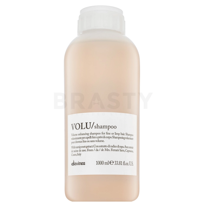 Davines Essential Haircare Volu Shampoo šampon za krepitev za tanke lase brez volumna 1000 ml