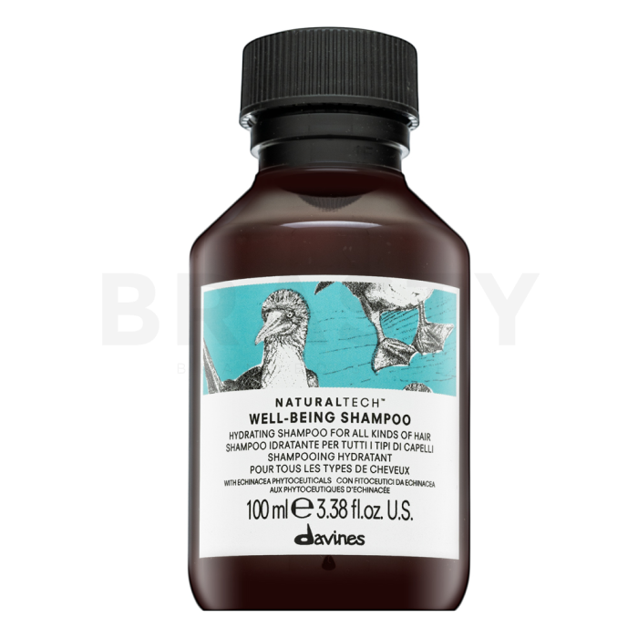 Davines Natural Tech Well-Being Shampoo подхранващ шампоан за гладкост и блясък на косата 100 ml