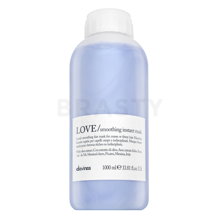 Davines Essential Haircare Love Smoothing Instant Mask maska pro hrubé a nepoddajné vlasy 1000 ml