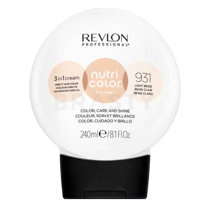 Revlon Professional Nutri Color Filters 3in1 Cream vyživující maska s barevnými pigmenty pro oživení barvy 931 Light Beige 240 ml