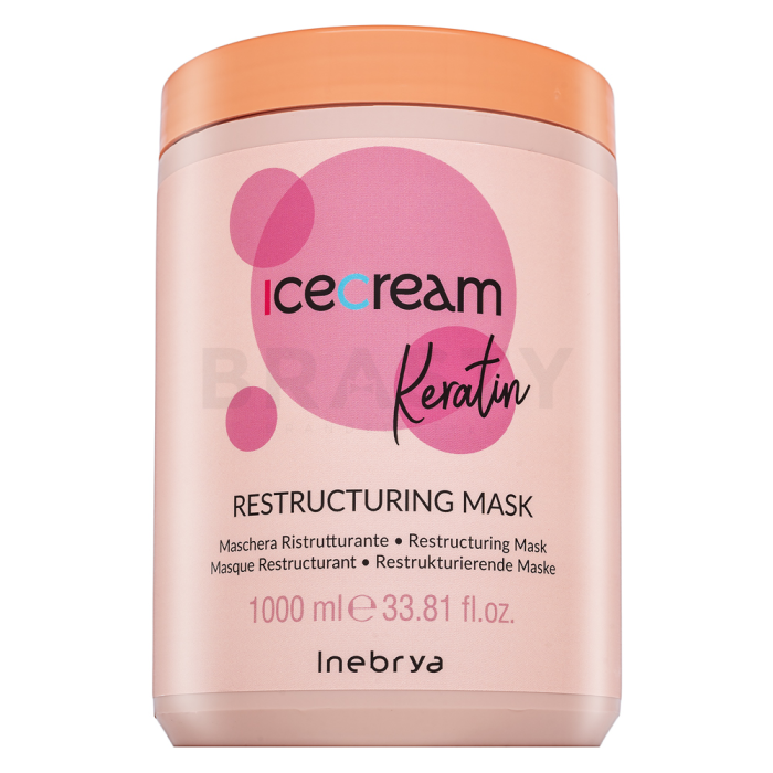 Inebrya Ice Cream Keratin Restructuring Mask učvršćujuća maska s keratinom 1000 ml