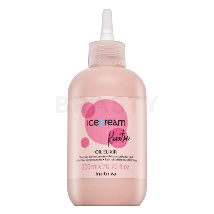 Inebrya Ice Cream Keratin Oil Elixir oil serum przeciw puszeniu się włosów 200 ml